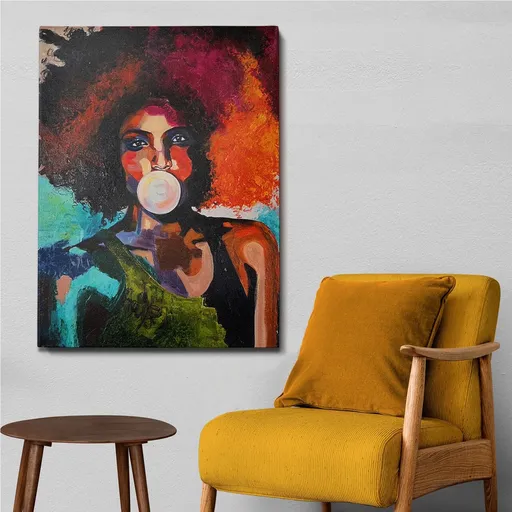 Tablou decorativ, OP61326, Cadru: 100% LEMN (grosime: 3 cm), Multicolor