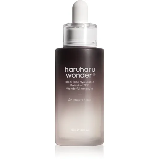 Haruharu Wonder Black Rice Hyaluronic Botanical 2GF Wonderful Ampoule ser hidratant si impotriva ridurilor cu efect calmant 30 ml