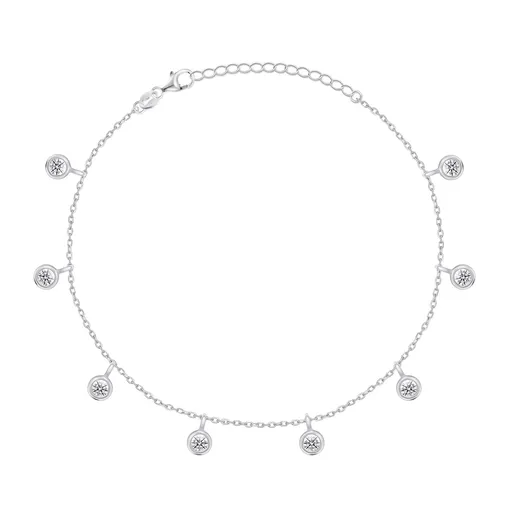 Brilio Silver Elegantă Brățară din argint cu zirconi BRC70W