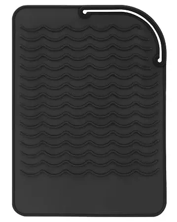 Suport Termic din Silicon pentru Placa de Par/Ondulator Negru - 32661428