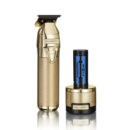 BaByliss PRO Fxone Skeleton FX799MBE cortapelos profesionale pentru conturarea precisă a bărbii Gold 1 buc