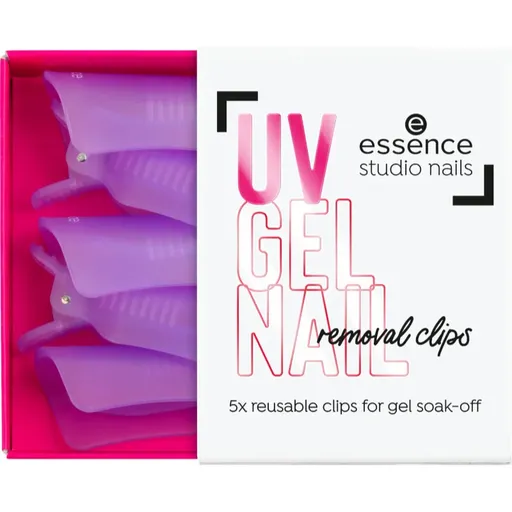 essence studio nails UV GEL NAIL clipsuri pentru îndepărtarea ojei semipermanente 5 buc