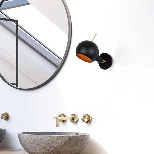 Aplica de perete, Opviq, 527ABY3141, Negru/Cupru