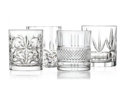 Set 4 pahare pentru whiskey, Spirts, Brandani, 400 ml, sticla cristal