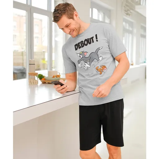 Pijama cu pantaloni scurți Tom și Jerry