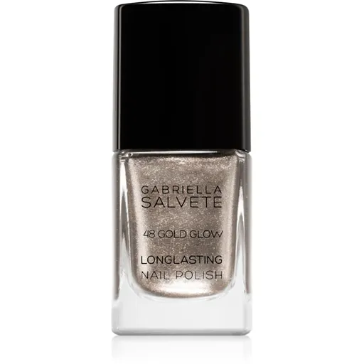 Gabriella Salvete Longlasting Enamel lac de unghii cu rezistenta indelungata cu particule stralucitoare culoare 48 Gold Glow 11 ml