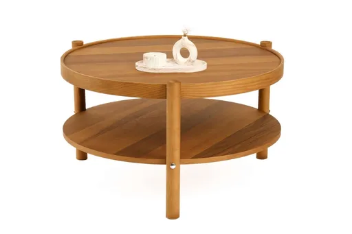 Masuta de cafea, Hanah Home, Monza, Lemn masiv, Maro