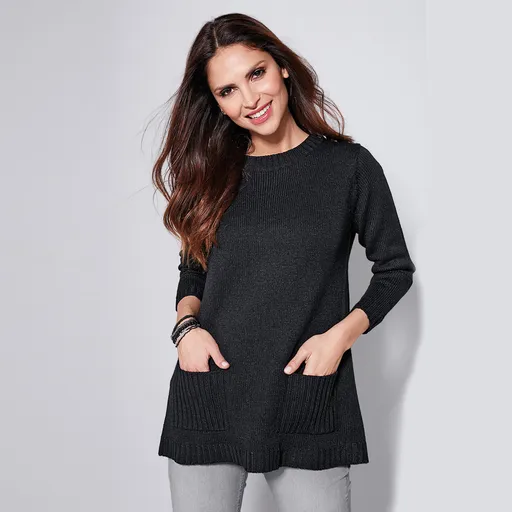 Pulover cu crossover la spate