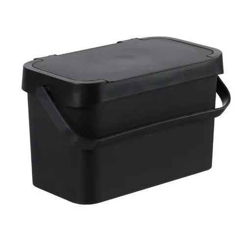 Coș de plastic pentru deșeuribiologice SmartStore Collect , negru , 5 l, negru