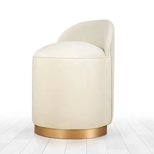 Taburet  Dover Cream, crem deschis