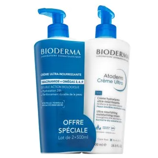 Bioderma Atoderm cremă hrănitoare Ultra-Nourishing Moisturising Cream 2 x 500 ml