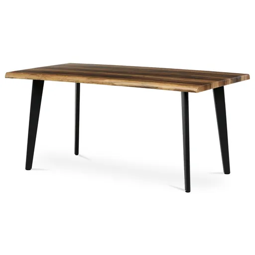 Masă de sufragerie 160 x 90 cm, lemn vechi, maro închis