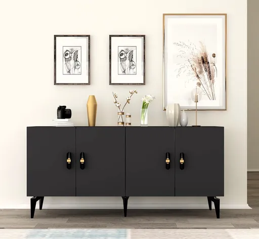 Consola, Hanah Home, Plus, 150x79x40 cm, Antracit