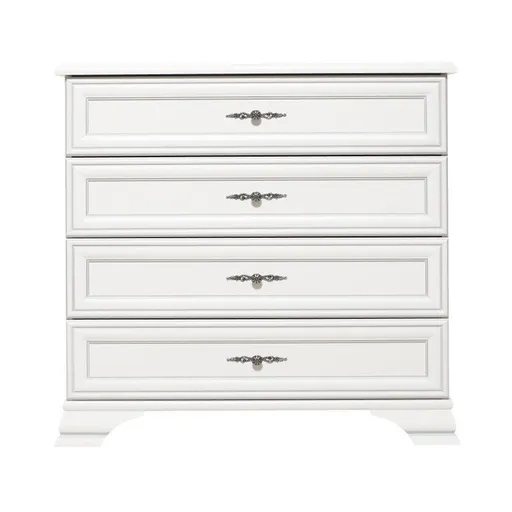 Comoda KENTAK KOM4S, alb alpin