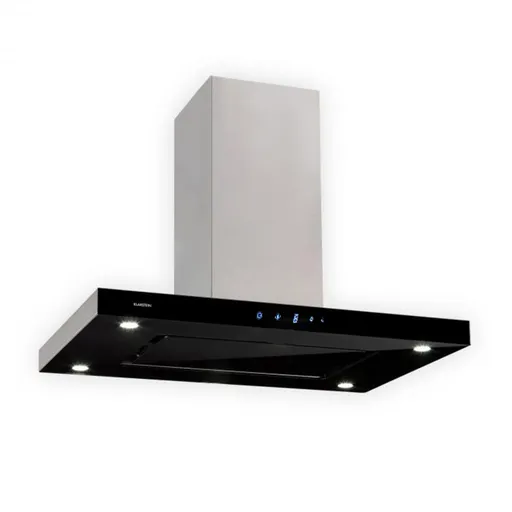 Klarstein Valeria, hotă de aburi, touch LED, 90 cm, 650 m³/h sticlă, oțel inoxidabil