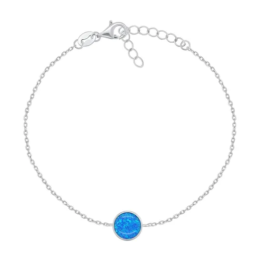 Brilio Silver Brățară din argint cu opal sintetic BRC124WB