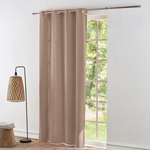 Perdea opacă Colombine, monocoloră, cu ochiuri la capăt