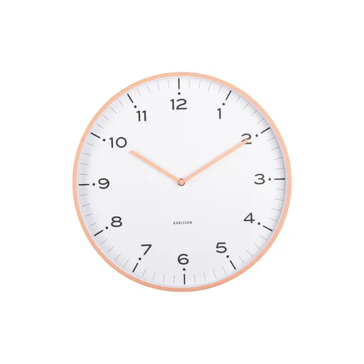 Karlsson 6011OR ceas de perete design, portocaliu,diametru 40 cm, portocaliu