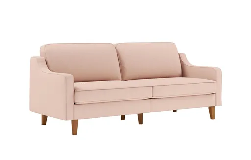 Canapea 3 locuri, Atelier del Sofa, 918CMF1149, Otel, Somon / Nucă