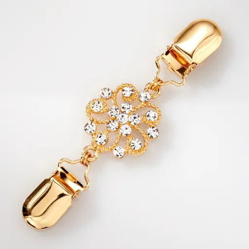 Clemă pentru jachetă cu strasuri