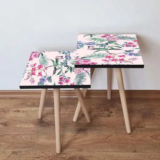 Set masute 2 piese, Hanah Home, 2Shp191, Multicolor