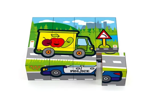 Cuburi din lemn 12 buc