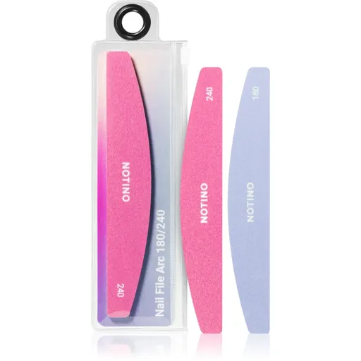 Notino Nail Tools Nail File Arc pilă de unghii clasică cu două straturi aspre 180/240 1 buc