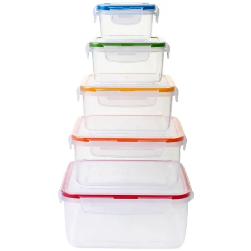 LOCKnLOCK Set de recipiente pentru alimente Lockpătrat, 5 buc.