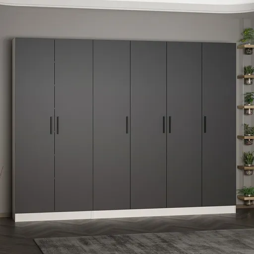 Cuier de perete, Hanah Home, Noah, 270x210x35 cm, Antracit