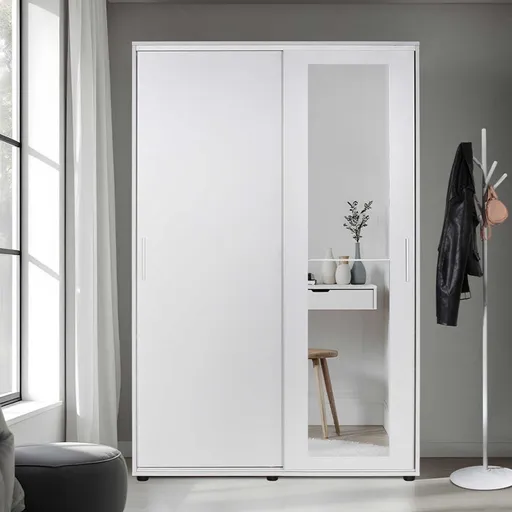 Cuier de perete, Hanah Home, Prt-620-Bb-3, 120x187x38 cm, Alb