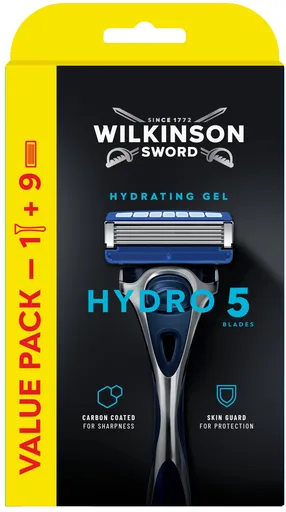 Wilkinson Sword Aparat de ras Hydro 5 Skin Protection + 9 capete
