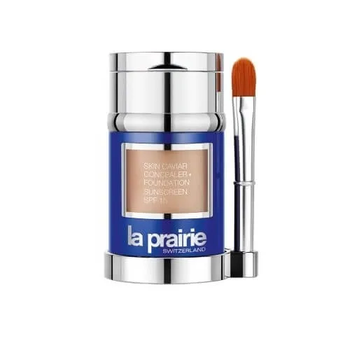 La Prairie Make-up lichid luxos cu modelul de protecție SPF 15 (Skin Caviar Concealer Foundation) 30 ml + 2 g Almond Beige