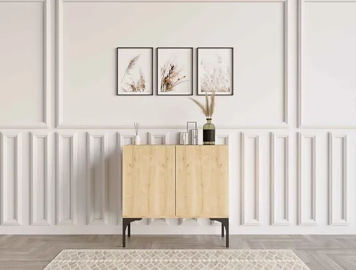 Consola, Hanah Home, Prestige, 80x72x40 cm, Maro