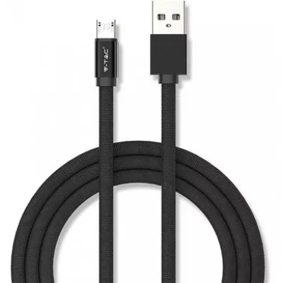 Cablu micro USB 1M ruby edition - negru V-TAC SKU-8494