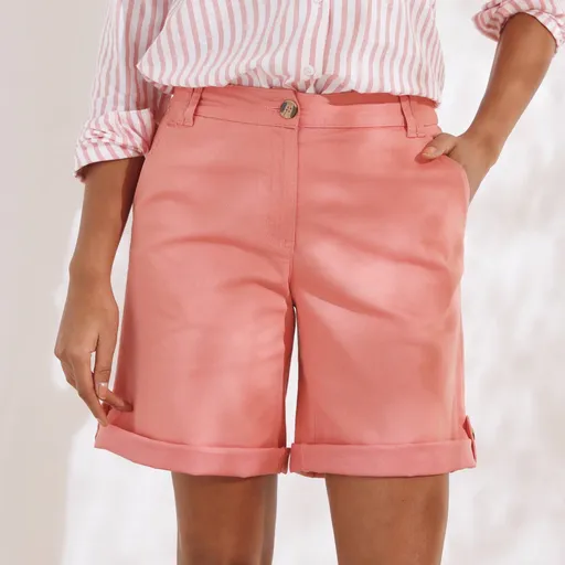 Bermude chino elastice cu lungime reglabilă