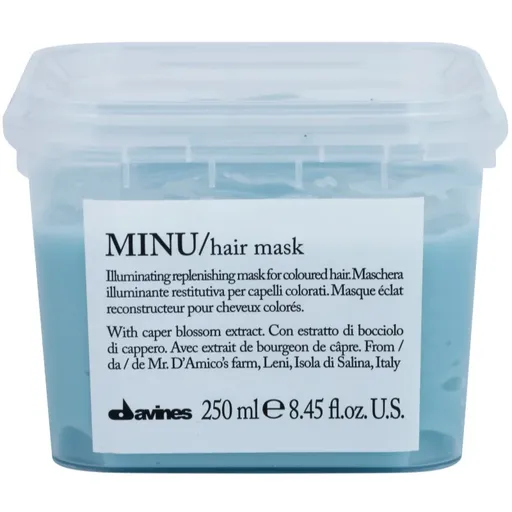 Davines Minu Caper Blossom masca regeneratoare pentru păr vopsit 250 ml