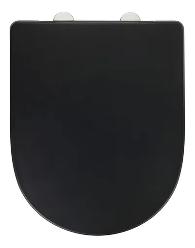 Capac de toaleta, Wenko, Exclusive O.novo, 36.5 x 45 cm, duroplast, negru