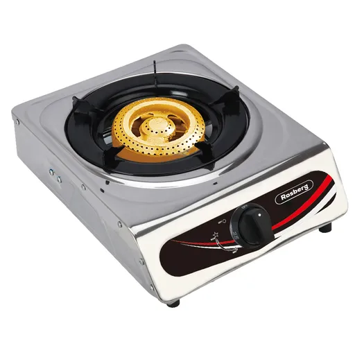 Aragaz Rosberg R51454A, 2.7 kWh, 30 mbar, Aprindere automata, Otel inoxidabil, Inox