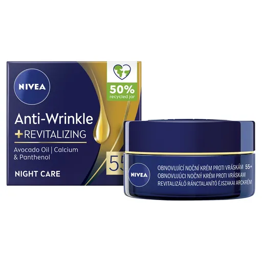 Nivea Cremă de noapte regeneratoare 55+ ( Anti-Wrinkle + Revitalizing) 50ml