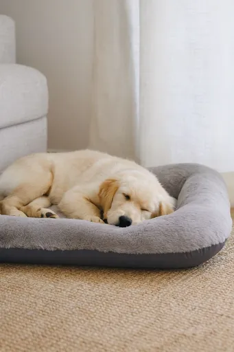 Pat pentru animale de companie, Paws & Whiskers, Sally Dog 95 x 115, Material exterior: 100% poliester, Gri