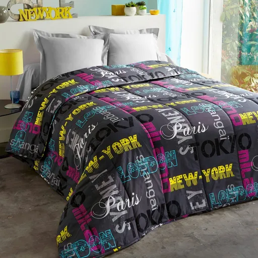 Pătură cu imprimeu Capital, bumbac 200g/m2