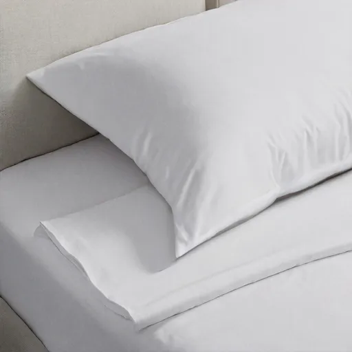 Lenjerie de pat Hotel Line, pentru o persoana, bumbac 100%, satin, 300 TC, alb