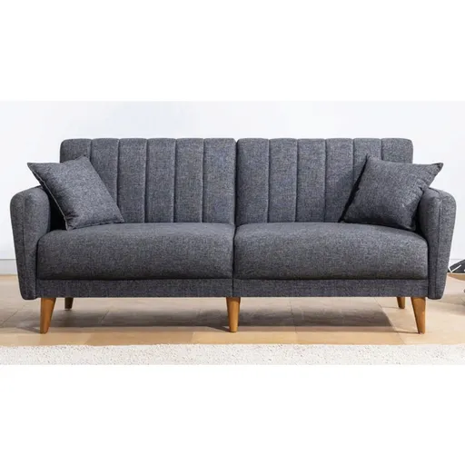 Canapea extensibila 3 locuri, Atelier del Sofa, 867UNQ1315, Gri inchis