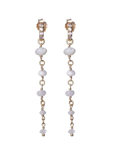 Alisia Cercei lungi placați cu aur cu sidef AL3705.01.000