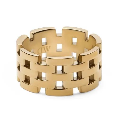 Daniel Wellington Inel impresionant din oțel, placat cu aur 5-Link DW0040100 58 mm