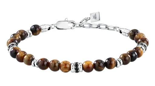 Morellato Brățară pentru bărbați din mărgele cu ochi de tigru Pietre S1746