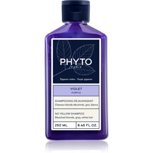 Phyto Violet No Yellow Shampoo șampon nuanțator pentru parul blond cu suvite 250 ml