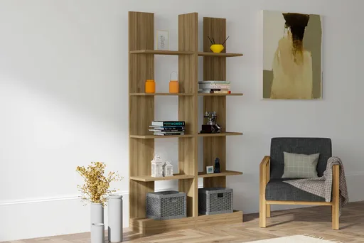 Corp biblioteca, Hanah Home, İkiz, 100x187x25.8 cm, Maro