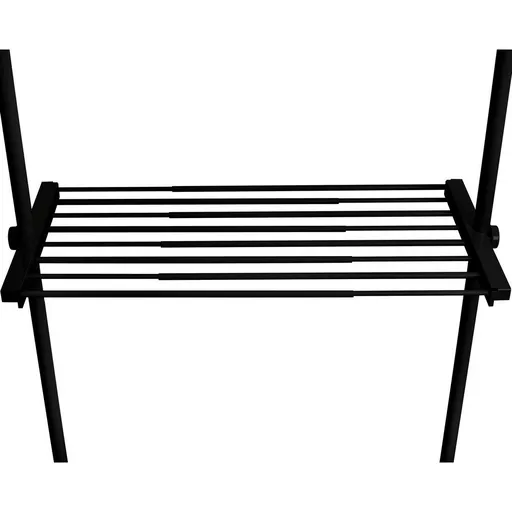 Wenko Raftă telescopică din sârmă Herkules, 73–120cm, negru, negru