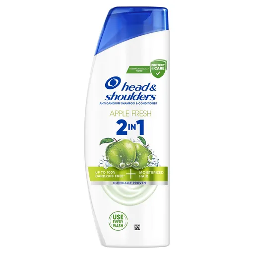 Head and Shoulders Șampon și balsam 2în1 Apple Fresh (Anti-Dandruff Shampoo & Conditioner) 330 ml